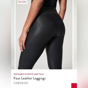 Spanx faux leather legging
